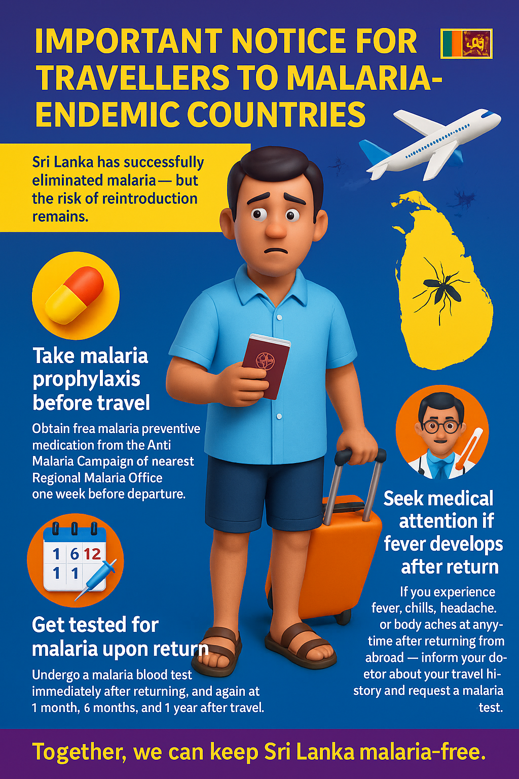 IMPORTANT NOTICE FOR TRAVERLLERS TO MALARIA-ENDEMIC COUNTRIES 